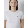 Mavi 1613848-85438 Mavi Logo Baskılı Gri Tişört