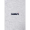 Mavi 1613848-85438 Mavi Logo Baskılı Gri Tişört