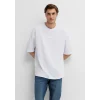 Mavi 0613553-620 Mavi Baskılı Beyaz Tişört