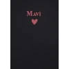 Mavi 1601185-900 Mavi Logo Baskılı Siyah Tişört