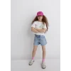 Mavi 7610313-70057 Barbie Baskılı Ekru Tişört