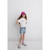 Mavi 7610313-70057 Barbie Baskılı Ekru Tişört