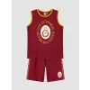 LCW Kids Kırmızı Galatasaray Baskılı Erkek Çocuk Şortlu Pijama Takımı