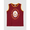 LCW Kids Kırmızı Galatasaray Baskılı Erkek Çocuk Şortlu Pijama Takımı