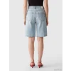 XSIDE Mavi Bermuda Fit Kadın Jean Şortolon