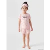 LCW Kids Pembe Kız Çocuk Puantiyeli Şortlu Pijama Takımı