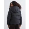 XSIDE Siyah Kapüşonlu Kadın Şişme Mont