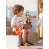 LCW baby Ekru Baskılı Erkek Bebek Şortlu Takım
