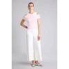 Defacto G9546AXPN186 Pembe %100 Pamuk Slim Fit Çift Katmanlı Ribana Tişört