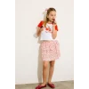 Defacto H3479A8WT34 Beyaz My Melody Fıtted Bisiklet Yaka Ribana Kısa Kollu Tişört Kız Çocuk