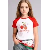 Defacto H3479A8WT34 Beyaz My Melody Fıtted Bisiklet Yaka Ribana Kısa Kollu Tişört Kız Çocuk