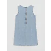 LCW Kids Mavi Taşlı Kız Çocuk Jean Elbise