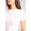 Defacto H8076AXWT32 Beyaz Fıtted Basıc Tişört