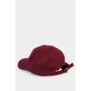 Defacto D9480AXBR456 Bordo Kadın Etiket Baskılı Dokuma Cap Şapka