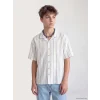 LCW Kids İndigo Çizgili Erkek Çocuk Gömlek