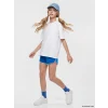 LCW Kids Mavi Beli Lastikli Kız Çocuk Soft Touch Şort