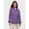 LCW Modest Lila Oversize Kadın Gömlek Tunik