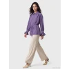 LCW Modest Lila Oversize Kadın Gömlek Tunik