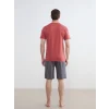 LC WAIKIKI Lacivert Standart Kalıp Erkek Şortlu Pijama Takımı