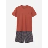 LC WAIKIKI Lacivert Standart Kalıp Erkek Şortlu Pijama Takımı