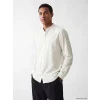 LCW Vision Ekru Regular Fit Hakim Yaka Erkek Gömlek