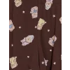 LCW Young Kahverengi Baskılı %100 Pamuklu Kadın Şortlu Pijama Takımı