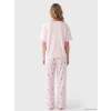 LCW Young Pembe Kiraz Baskılı Kadın Pijama Takım