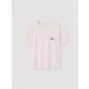 LCW Young Pembe Kiraz Baskılı Kadın Pijama Takım