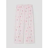 LCW Young Pembe Kiraz Baskılı Kadın Pijama Takım