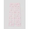 LCW Young Pembe Kiraz Baskılı Kadın Pijama Takım