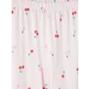 LCW Young Pembe Kiraz Baskılı Kadın Pijama Takım
