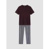 LC WAIKIKI Mürdüm Regular Fit Erkek Pijama Takım