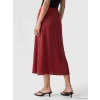 LCWAIKIKI Classic Bordo Beli Lastikli A Kesim Etek