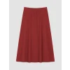 LCWAIKIKI Classic Bordo Beli Lastikli A Kesim Etek