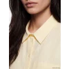 LCW Vision Sarı Oversize Poplin Kadın Gömlek