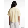 LCW Vision Sarı Oversize Poplin Kadın Gömlek