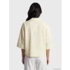 LCW Vision Sarı Çizgili Oversize Kadın Gömlek