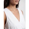 LCW Vision Ekru V Yaka Dantel Detaylı Peplum Bluz