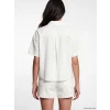 LCW Vision Beyaz Oversize Poplin Kadın Gömlek