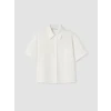 LCW Vision Beyaz Oversize Poplin Kadın Gömlek