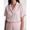 LCW DREAM Pembe Gömlek Yaka Saten Kadın Pijama Takımı