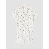 LCW DREAM Ekru Gömlek Yaka %100 Pamuklu Kadın Şortlu Pijama Takımı