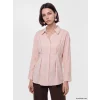 LCW Modest Pembe Modal Karışımlı Pileli Kadın Gömlek Tunik