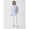LCW Modest Mavi Pileli Kuşaklı Oversize Kadın Gömlek Tunik