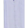 LCW Modest Mavi Pileli Kuşaklı Oversize Kadın Gömlek Tunik