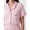 LCW DREAM Pembe Gömlek Yaka %100 Pamuklu Kadın Pijama Takımı