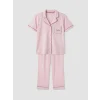 LCW DREAM Pembe Gömlek Yaka %100 Pamuklu Kadın Pijama Takımı