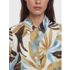 LCW Modest Kahverengi Desenli Poplin Kadın Gömlek Tunik