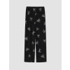 LCW DREAM Siyah Gömlek Yaka Desenli Kadın Pijama Takımı