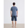 LC WAIKIKI Lacivert Standart Kalıp Ekose Erkek Pijama Takımı